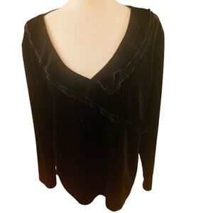Chico’s Black Velvet Dressy Tunic